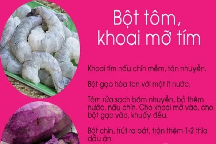 Ăn dặm cho bé – thực đơn và các cách nấu món ăn dặm cho bé