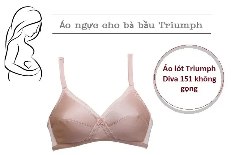 Áo ngực cho bà bầu triumph Diva 151 không gọng – loại áo giúp chăm sóc sức khỏe bà bầu hoàn hảo