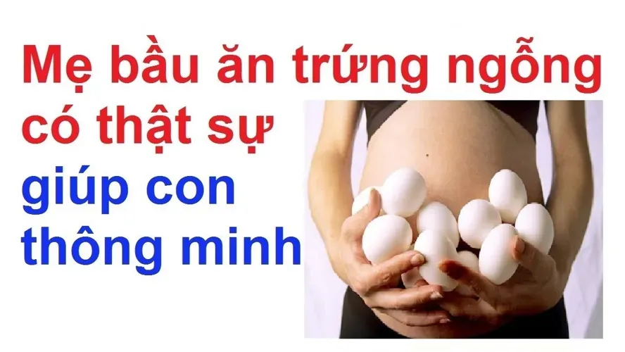 Bà bầu có nên ăn trứng ngỗng để con thông minh khi sinh ra không?