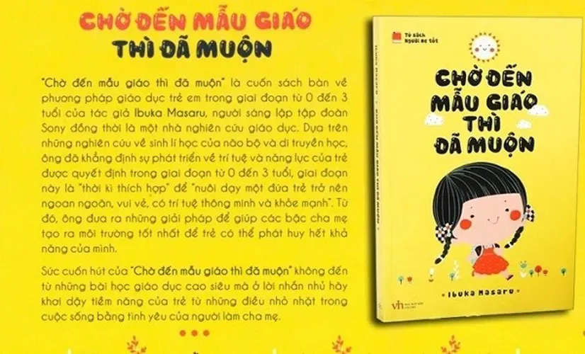 Đánh giá sách Chờ đến mẫu giáo thì đã muộn của Nhật – Cuốn sách đáng đọc nhất dành cho mẹ có con từ 0 – 3 tuổi