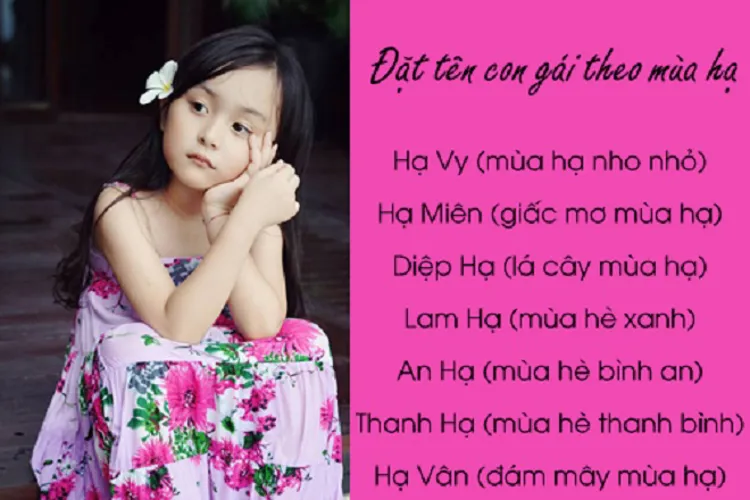 Đặt tên con gái với 8 tiêu chí cực hay