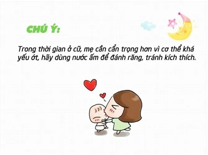 Kiêng sau sinh và những sai lầm các mẹ nên lưu ý