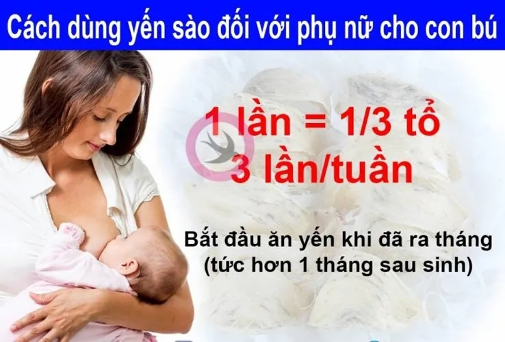 Phụ nữ có nên ăn "Yến sào, các chế phẩm từ yến" sau khi sinh và cho con bú?