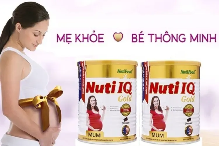 Sữa nutifood cho bà bầu dòng Nuti IQ Mum Gold nhiều hương vị cho mẹ bầu chọn lựa