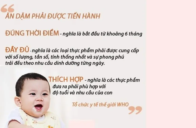 Thực đơn ăn dặm cho bé 6 tháng mẹ nên biết!