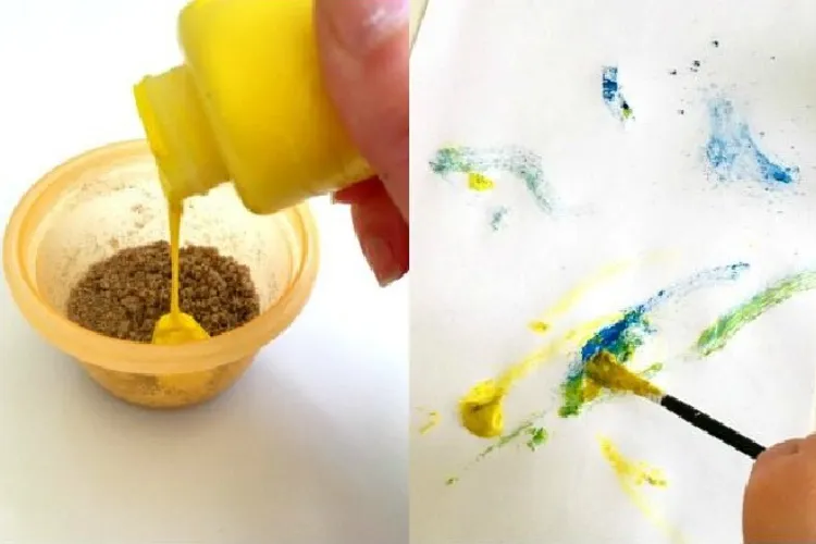 cách trộn cát với màu sơn